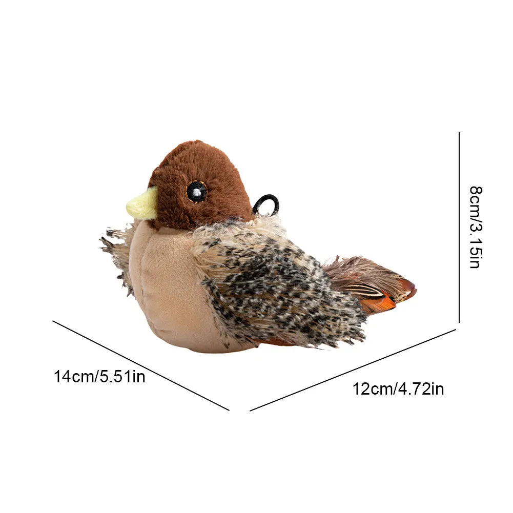 Interactive Plush Flapping Bird Cat Toy for Endless Fun