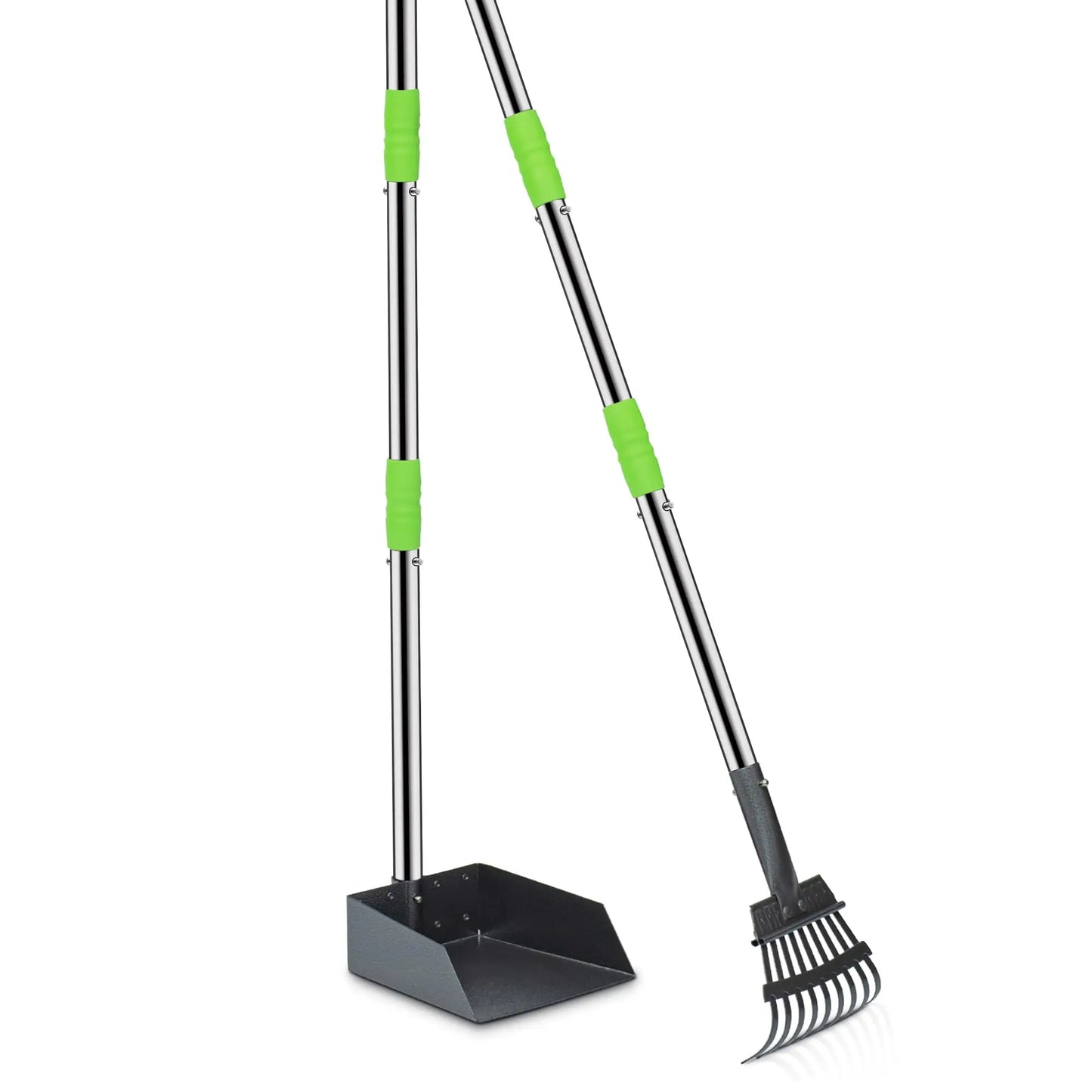 Dog Pooper Scooper With Tray And Adjustable Handles