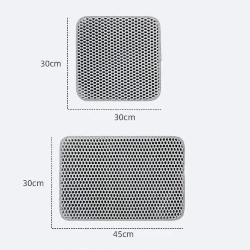 Waterproof Cat Litter Mat With Double Layer Nonslip