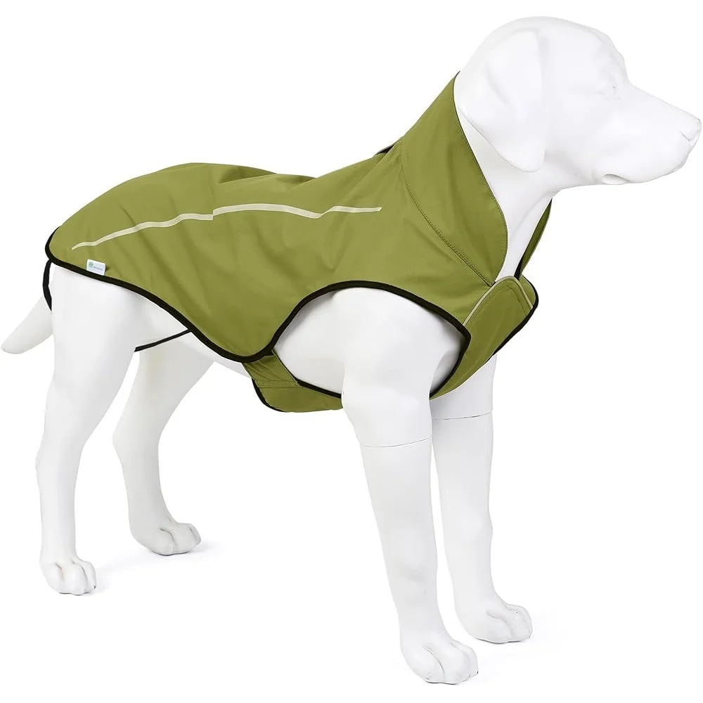 Adjustable Waterproof Dog Raincoat with Reflective Safety Features