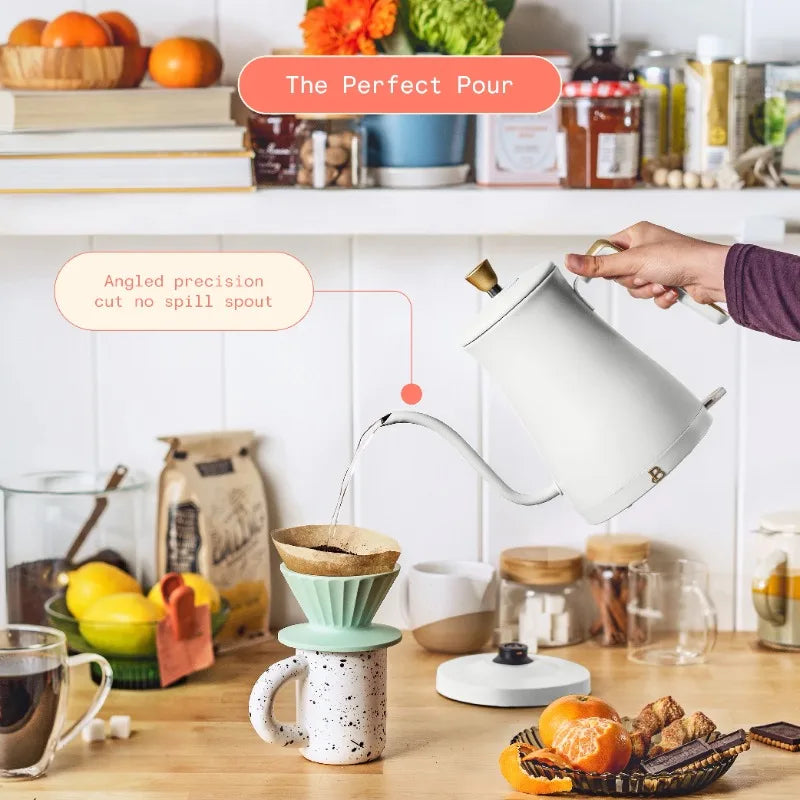 Beautiful 1L Electric Gooseneck Kettle for Perfect Pouring