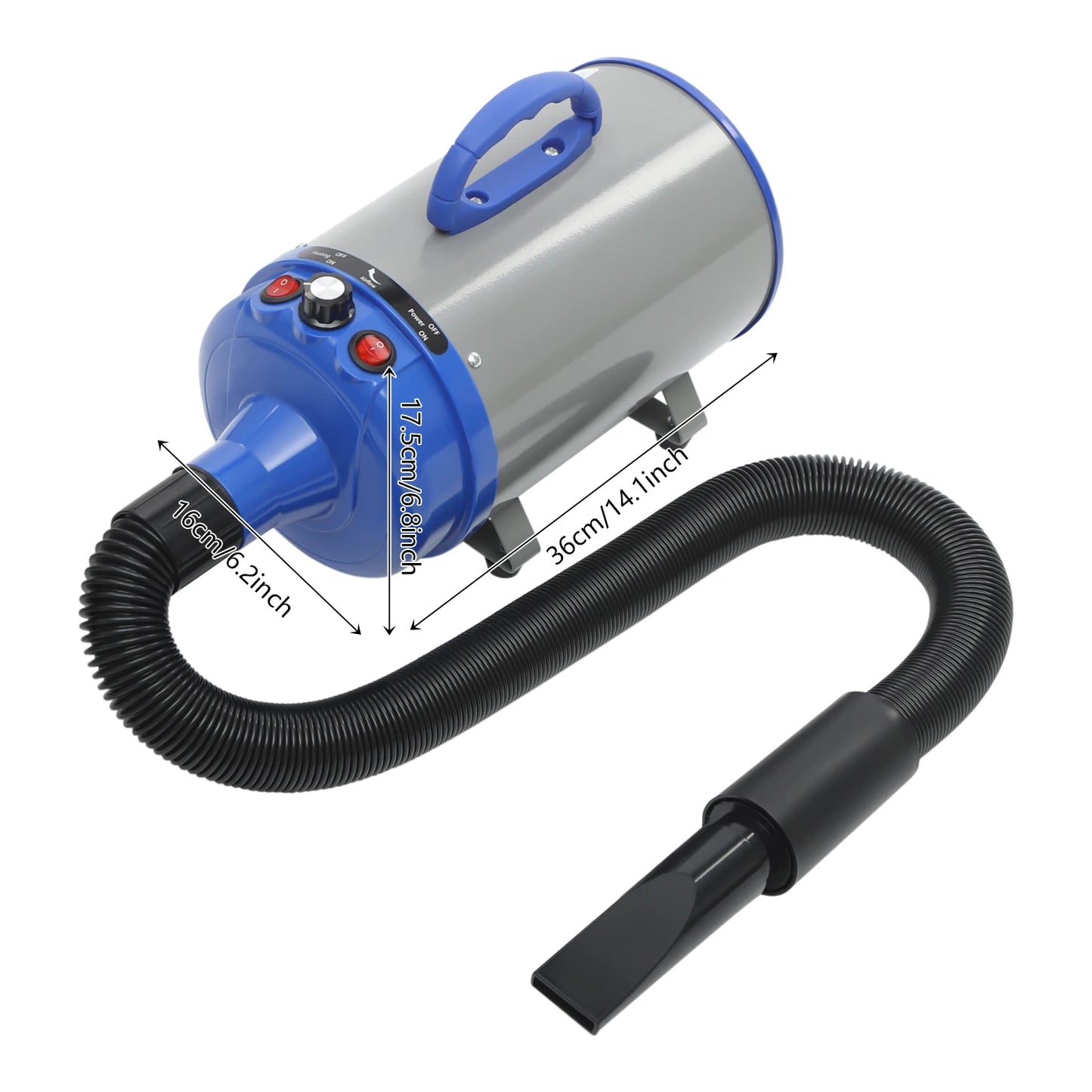 PetGroom Pro 2200W Dryer for Quiet Stress-Free Grooming