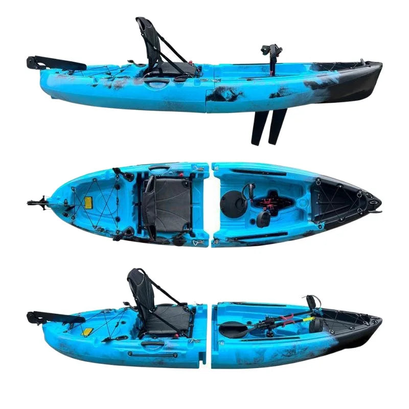 Portable LLDPE Kayak Canoe With Split Shell For Solo Tandem