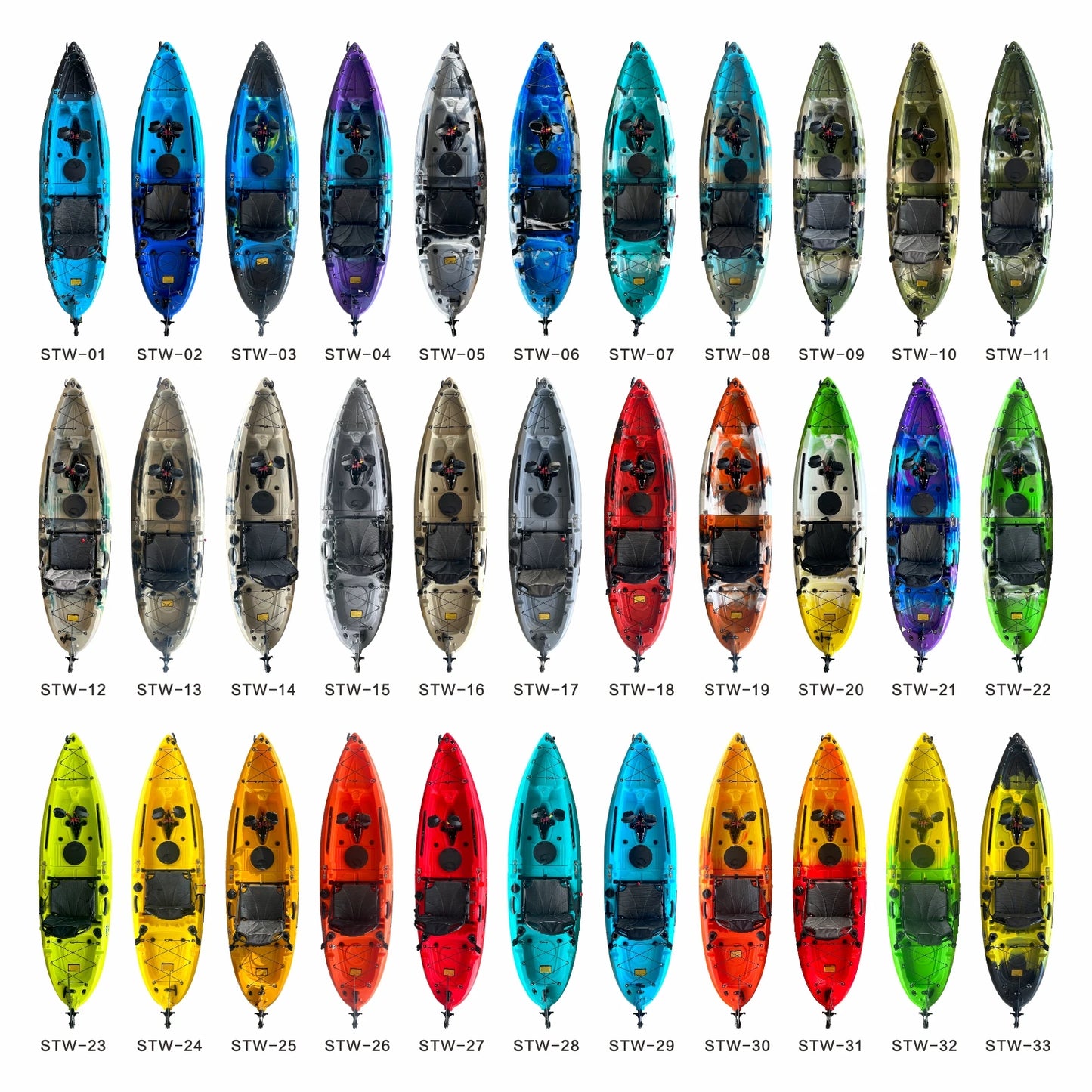 Portable LLDPE Kayak Canoe With Split Shell For Solo Tandem