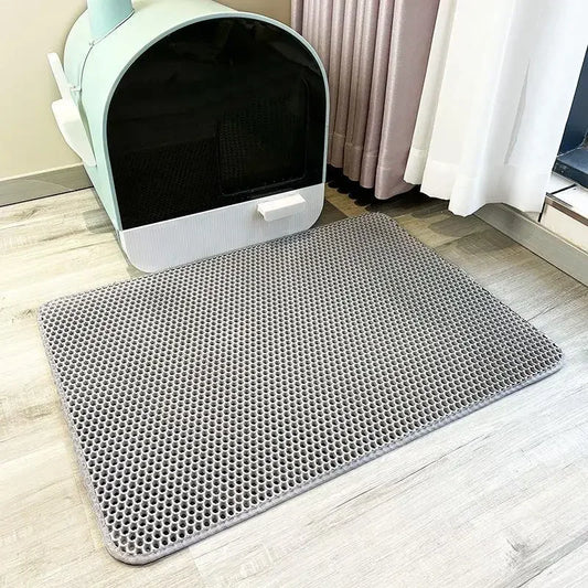 Waterproof Cat Litter Mat With Double Layer Nonslip