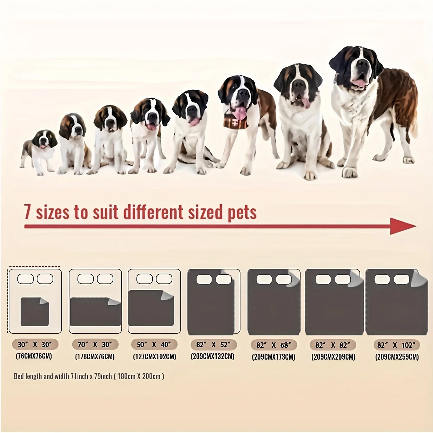 Double Sided Anti Leakage Dog Bed Cover Pet Blanket
