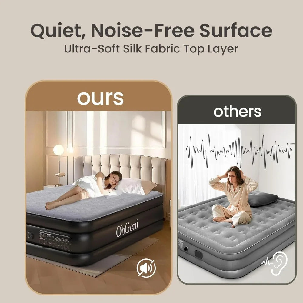 Air Mattress With Built In Pump For Quick Setup Comfort