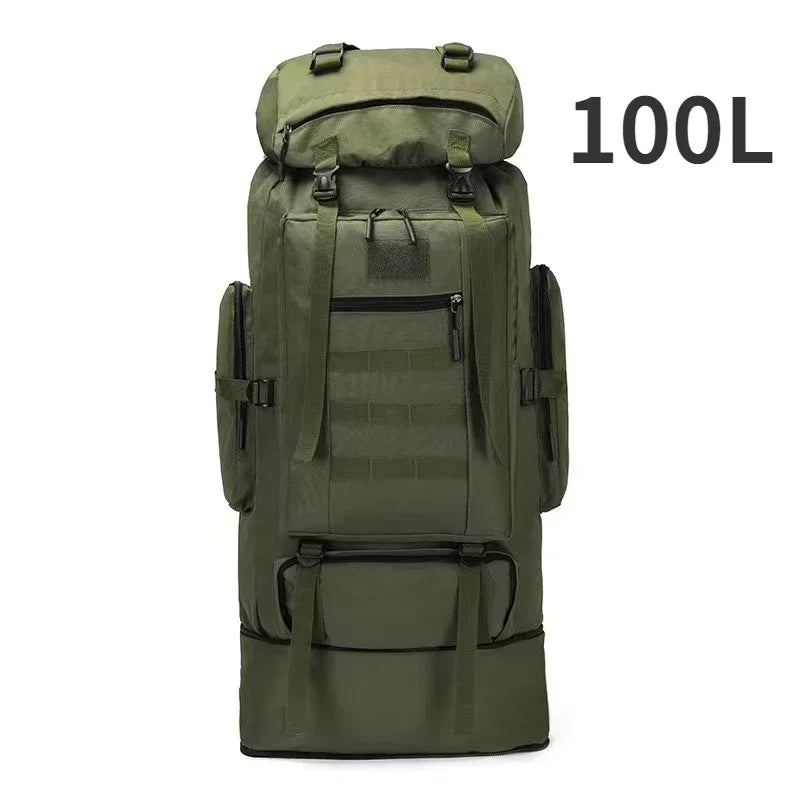 Versatile 80L Tactical Mountaineering Backpack for Outdoor Adventures