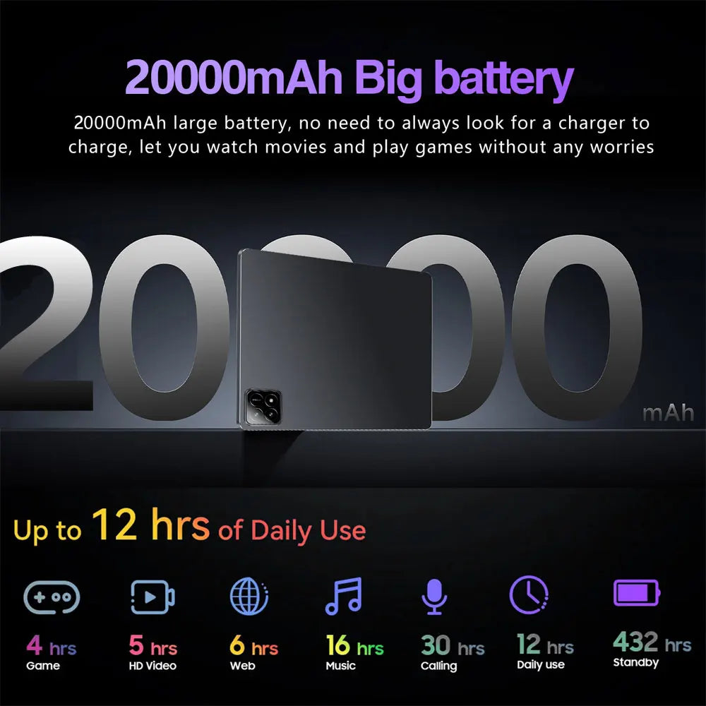 P60 Pro Tablet 10 Inch Android14 5G Long Battery Kids
