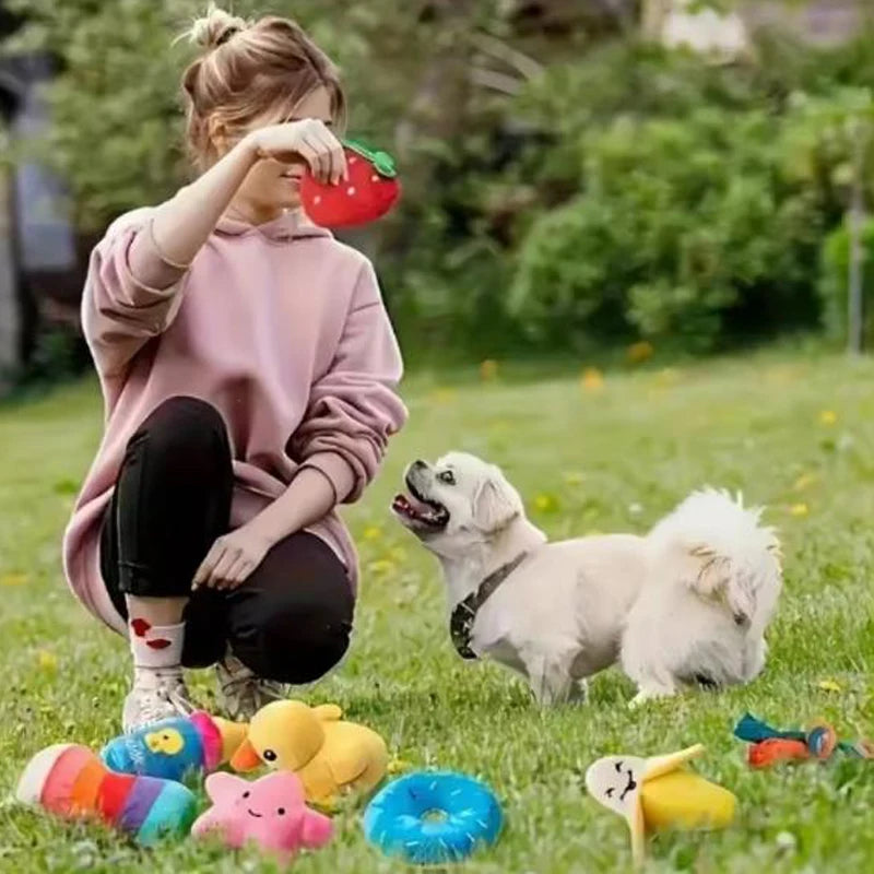 PawPlay 7-Piece Dog Toy Set for Engaging Puppy Playtime