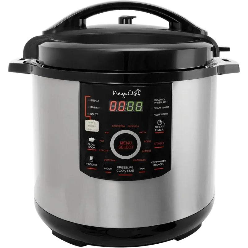 MegaChef 12 Quart Digital Pressure Cooker with 15 Cooking Options