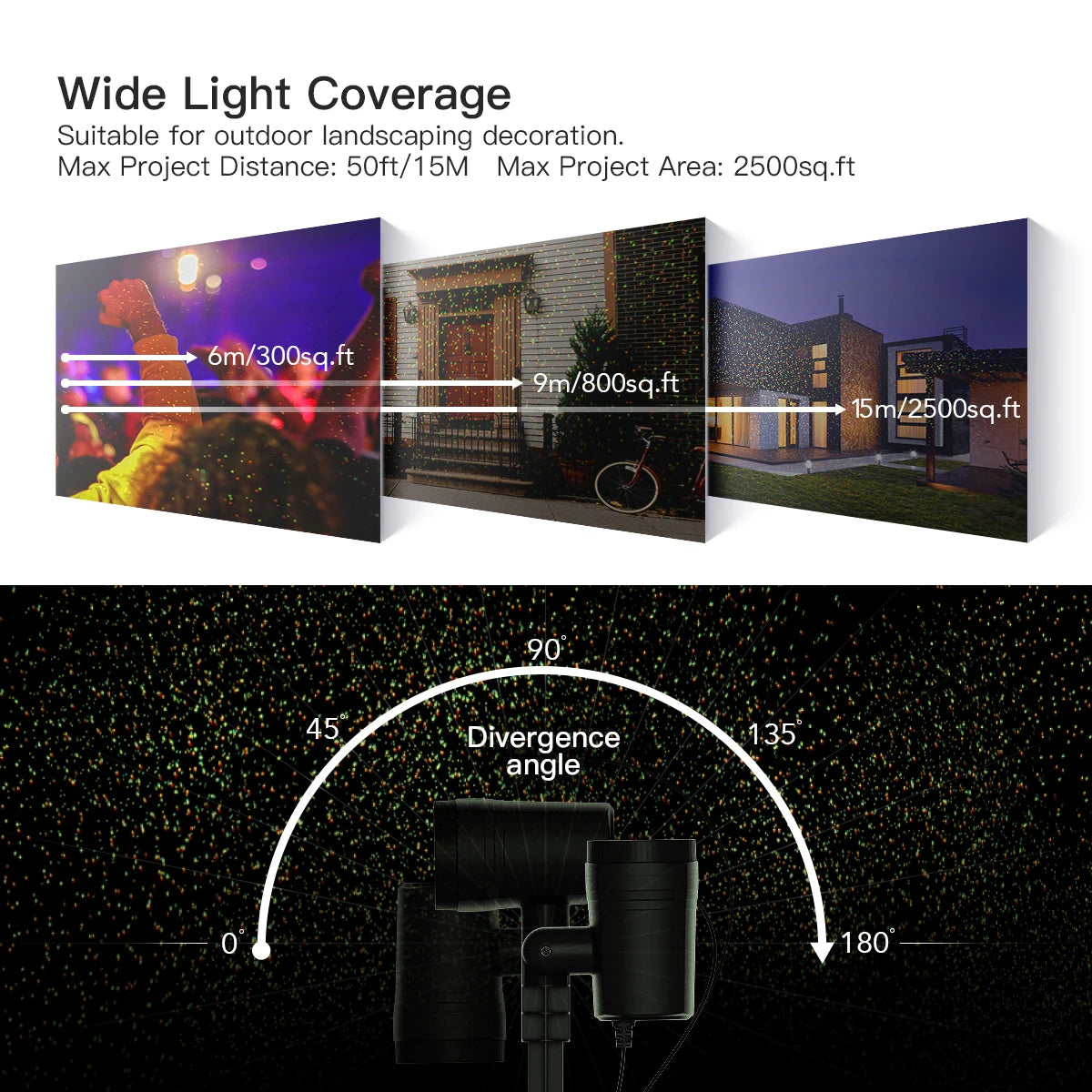 Outdoor Christmas Projector Lights With Remote 12 Patterns