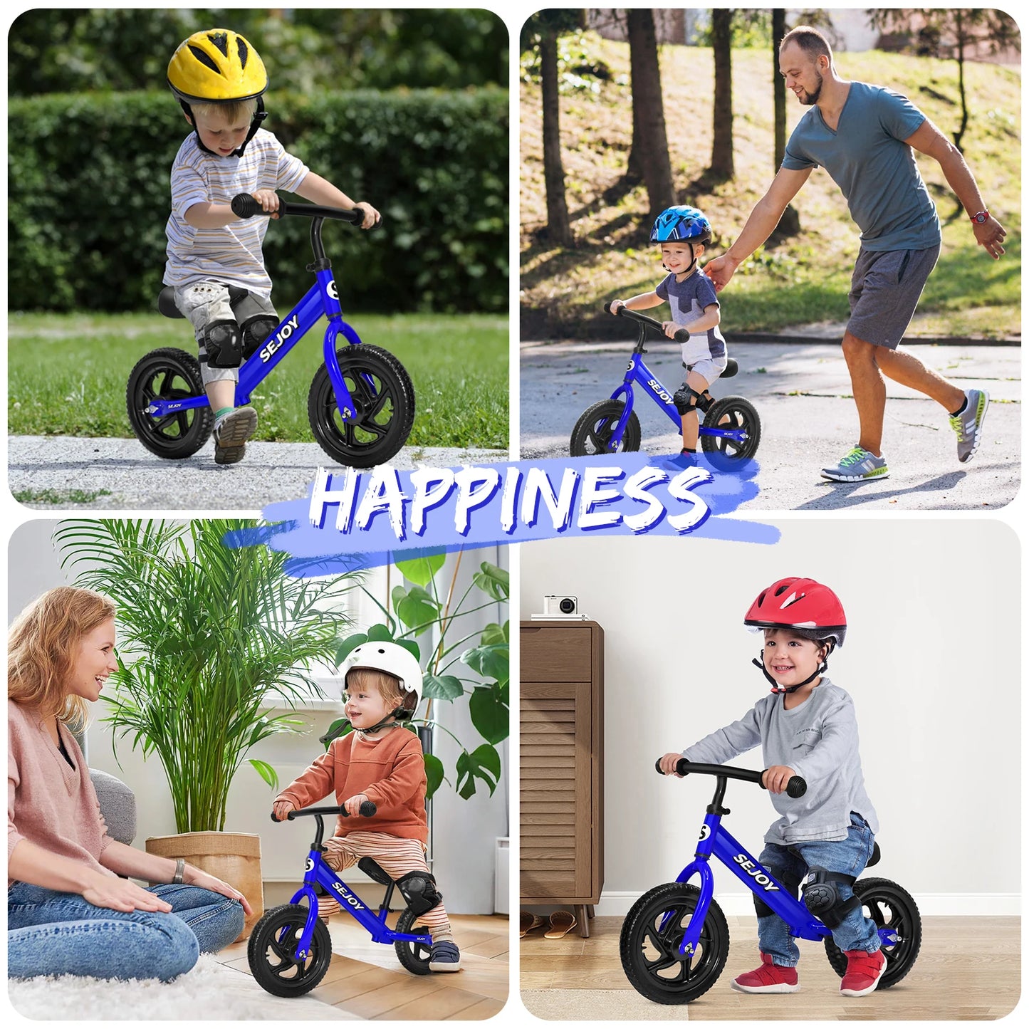 SEJOY Balance Bike for Kids Toddler Adjustable Saddle