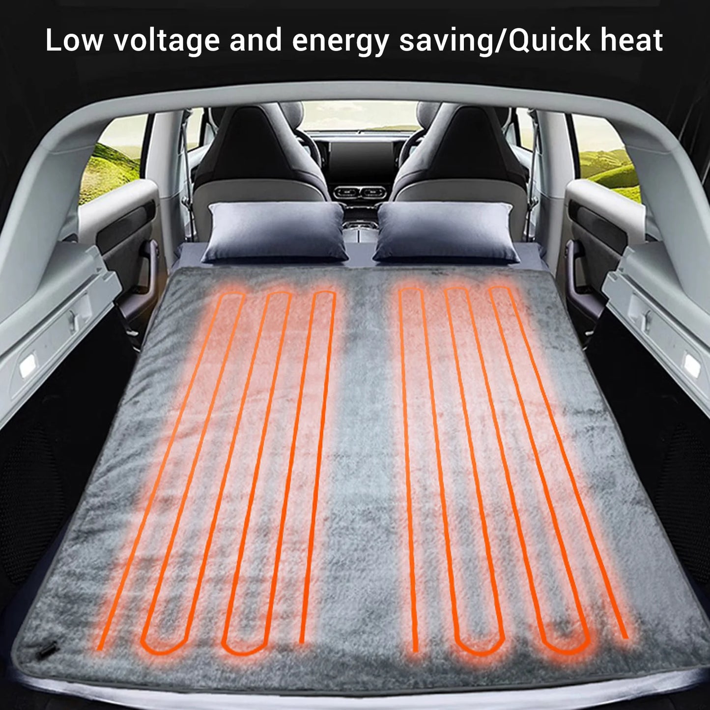 Car Heating Blanket 12V 48W Fast Heating Soft Warm Flannel