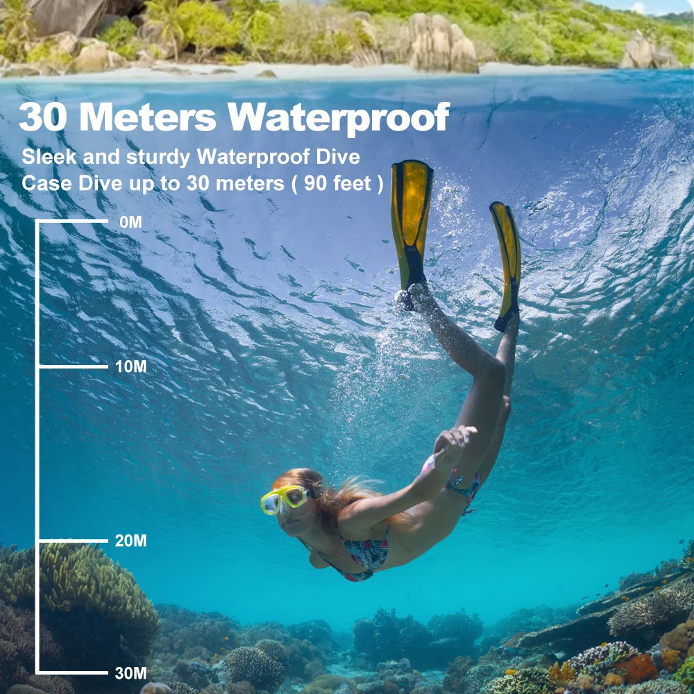 Action Camera 4K Ultra HD Waterproof 30m With WiFi