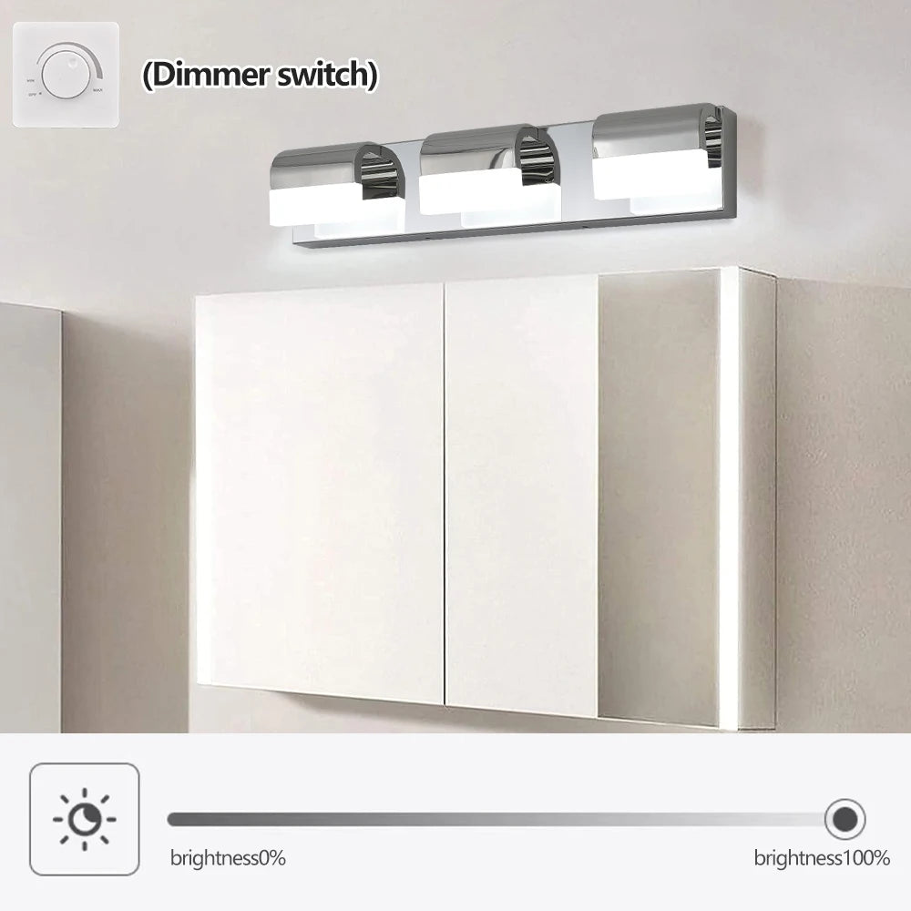 Dimmable LED Vanity Lights For Bathroom Over Mirror