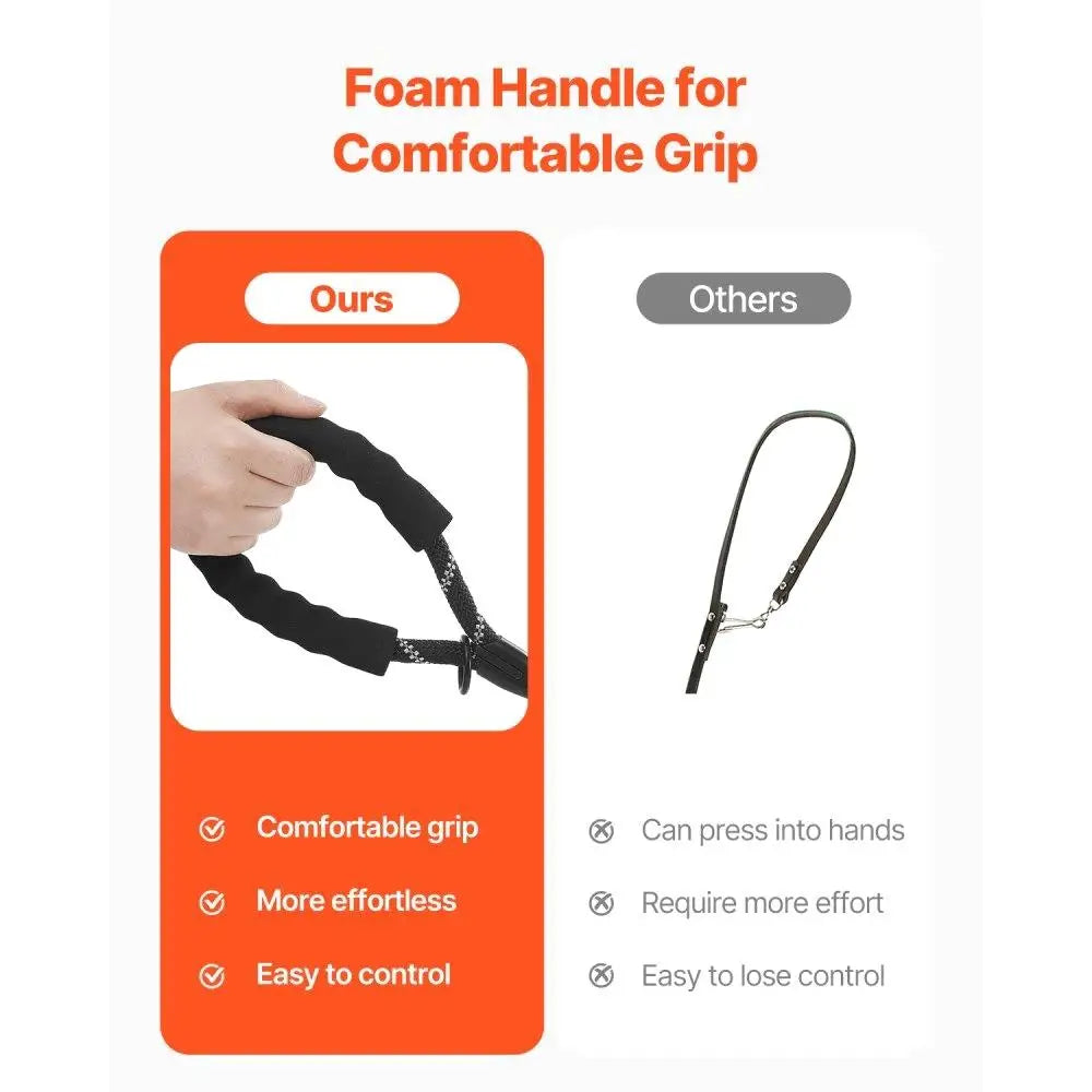 Heavy Duty 6ft Dog Leash with Padded Handle for Comfort