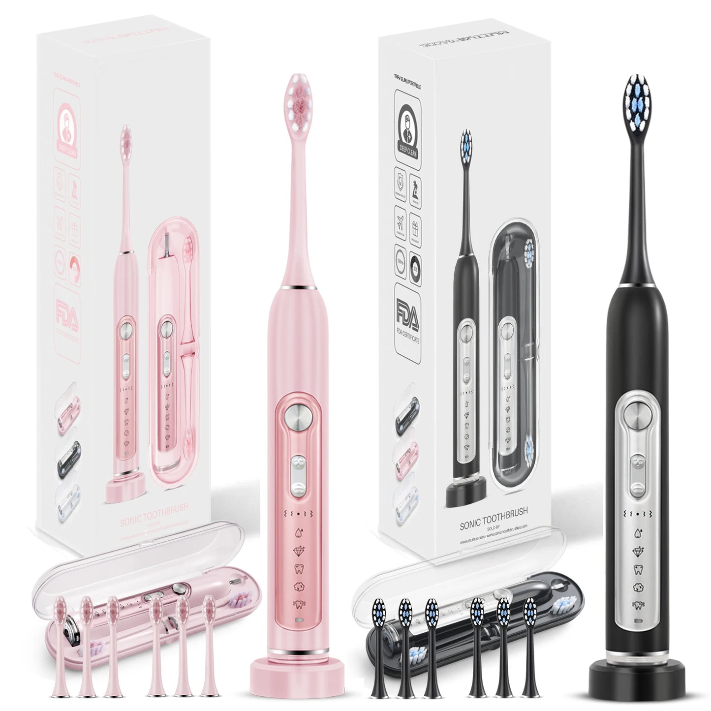 SUBORT S7 Super Sonic Electric Toothbrush with Smart Timer