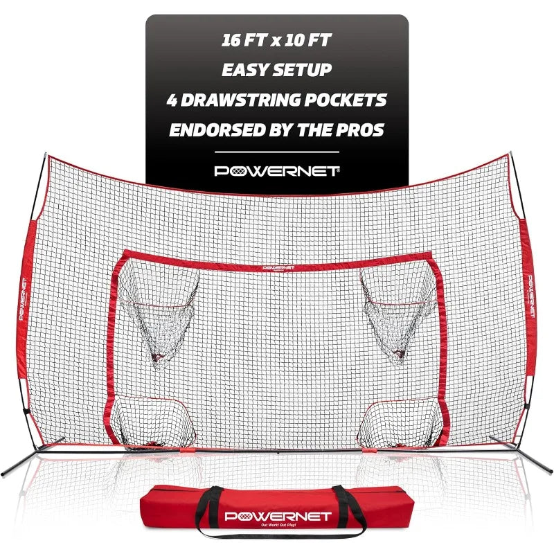PowerNet Pop Up Soccer Goal With Four Pocket Targets