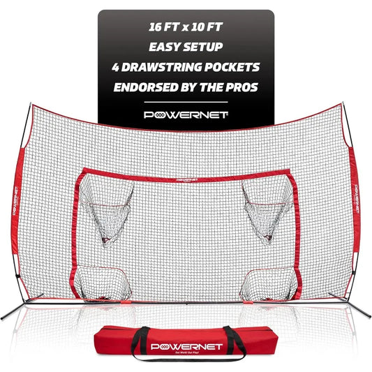 PowerNet Pop Up Soccer Goal With Four Pocket Targets