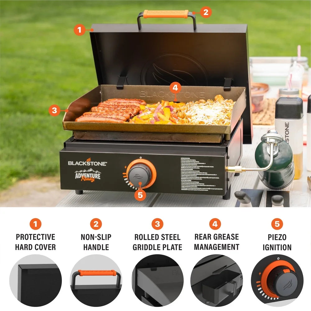 Portable Propane Griddle Durable Steel For Outdoor Cooking