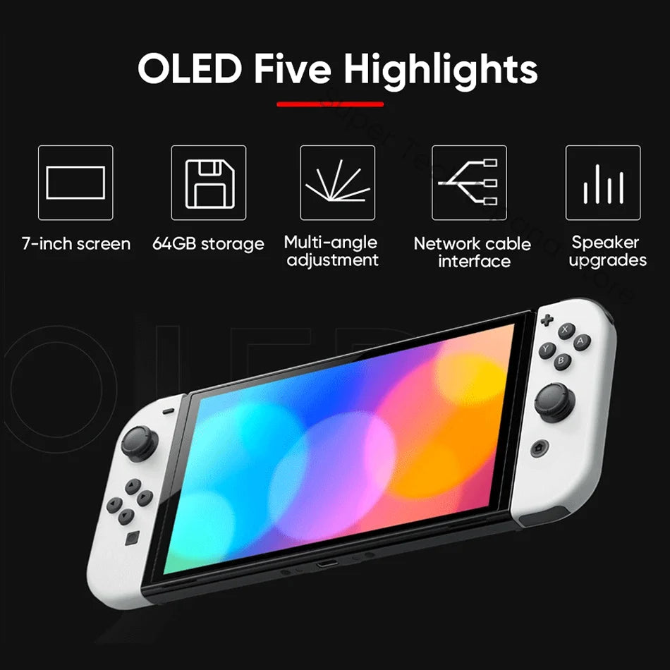 Nintendo Switch OLED Portable Console With Enhanced Audio