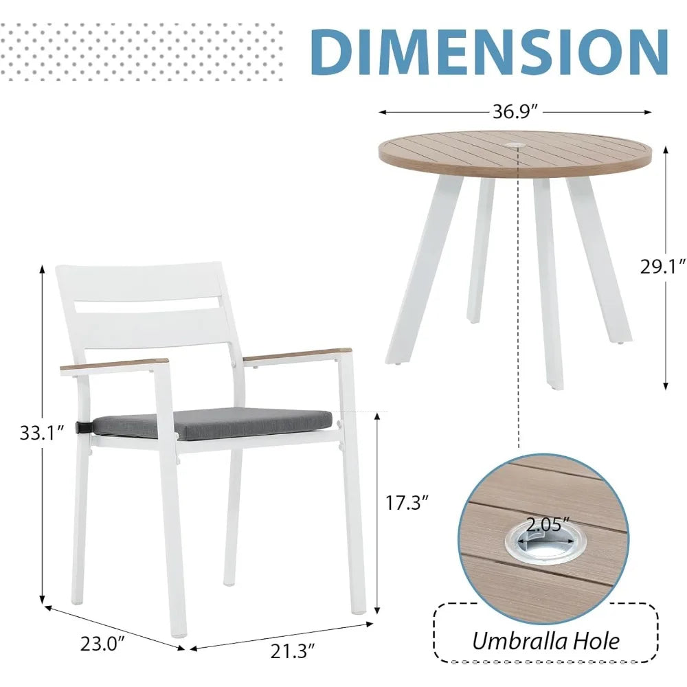 Stylish 5 Piece Outdoor Dining Set for Comfortable Patio Gatherings