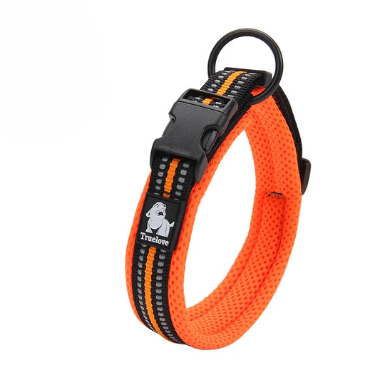 Nylon Padded Dog Walking Collar With Durable Buckle