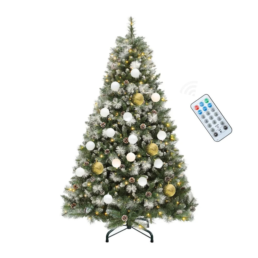 9 Ft Prelit Decorated Scotch Pine Christmas Tree Lights