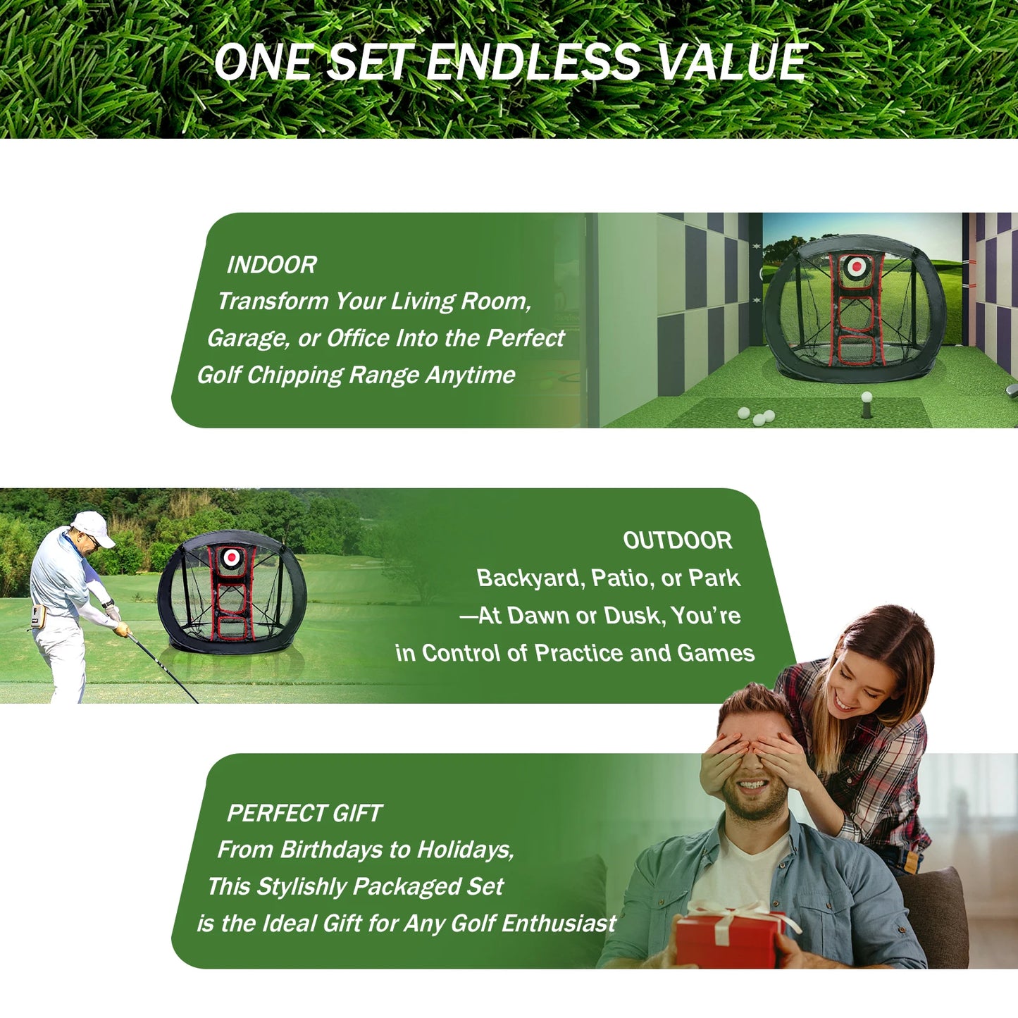 AESWGOF Golf Net For Practice Direct From US Warehouse