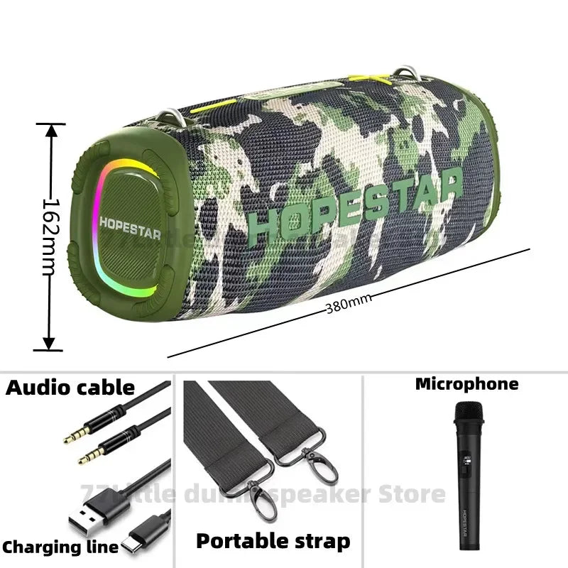 Hopestar A6 Max Waterproof Bluetooth Karaoke Speaker with 120W Power