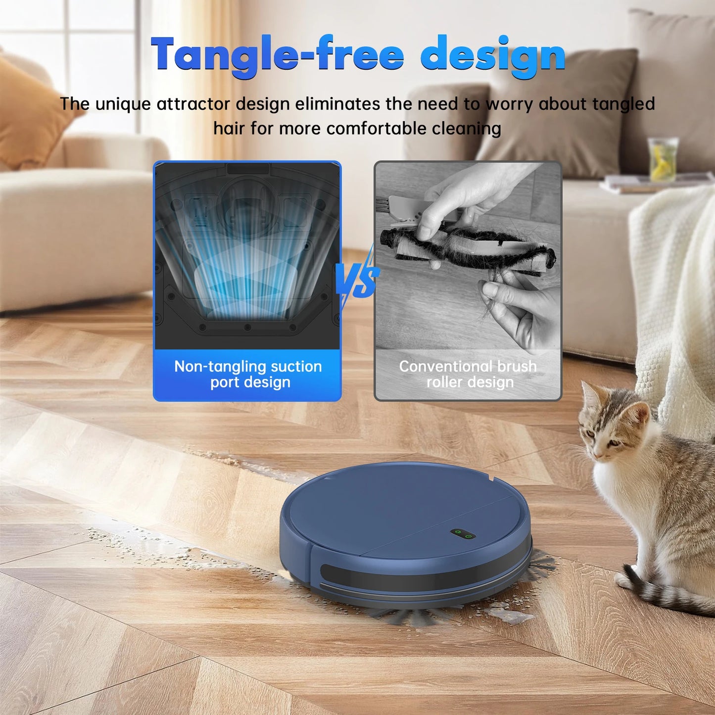 Omeser Robot Vacuum Cleaner Mop With Smart App Control