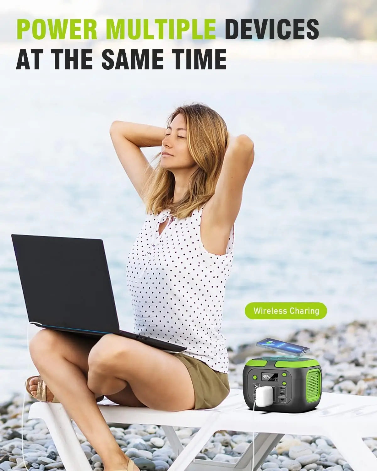 SinKeu 200W Portable Power Station for Versatile Charging
