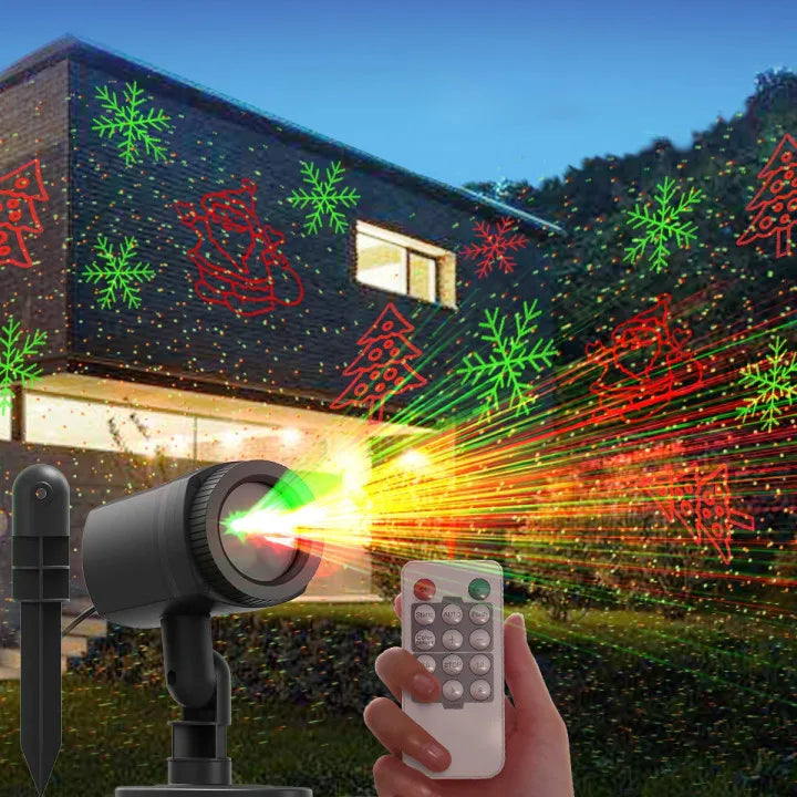 Outdoor Christmas Projector Lights With Remote 12 Patterns