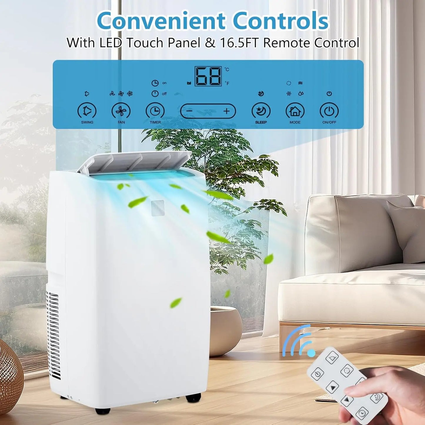 Twister Gootophill 14000 BTU Portable Air Conditioner for Quick Cooling