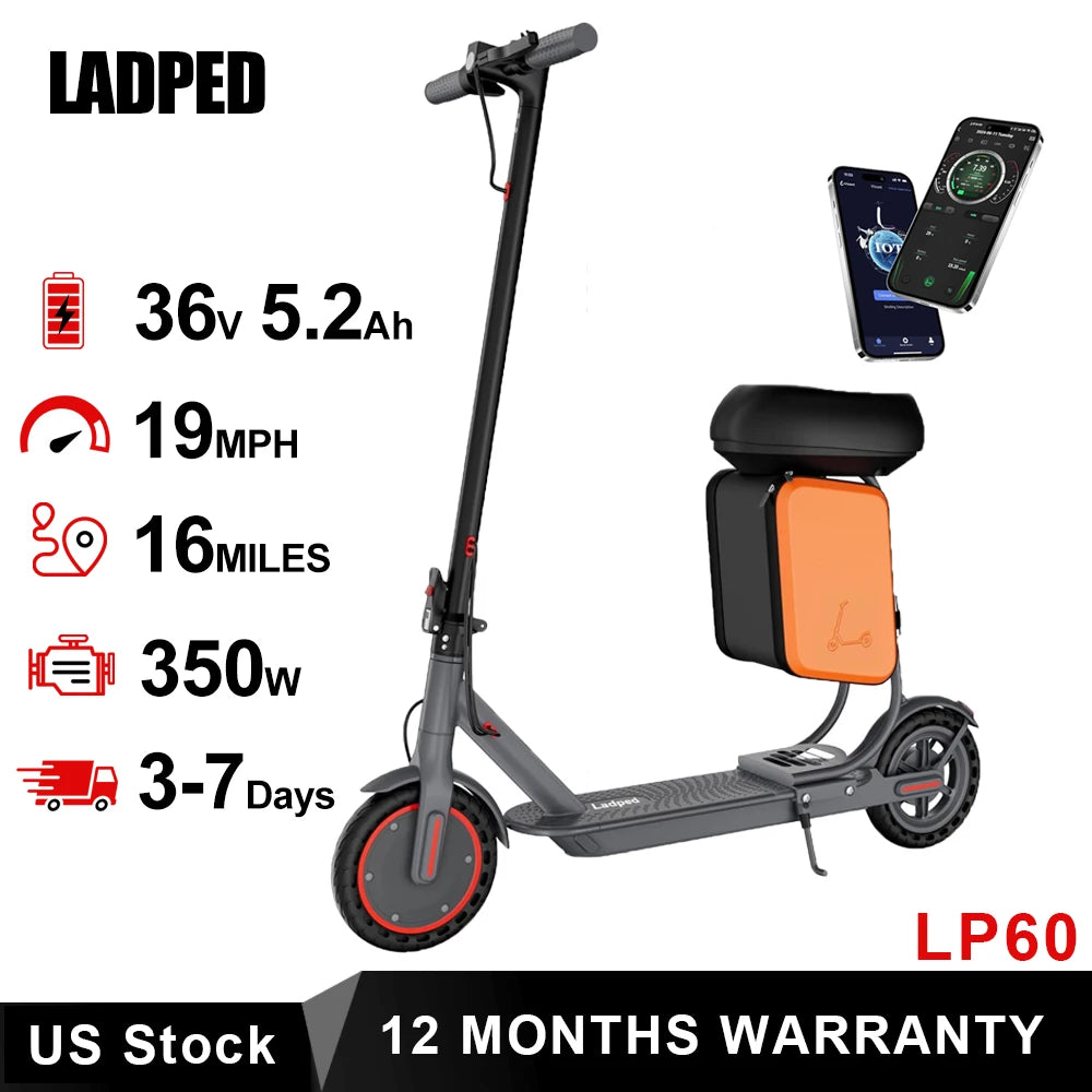 Ladped LP60 Electric Scooter 350W Folding With App Control