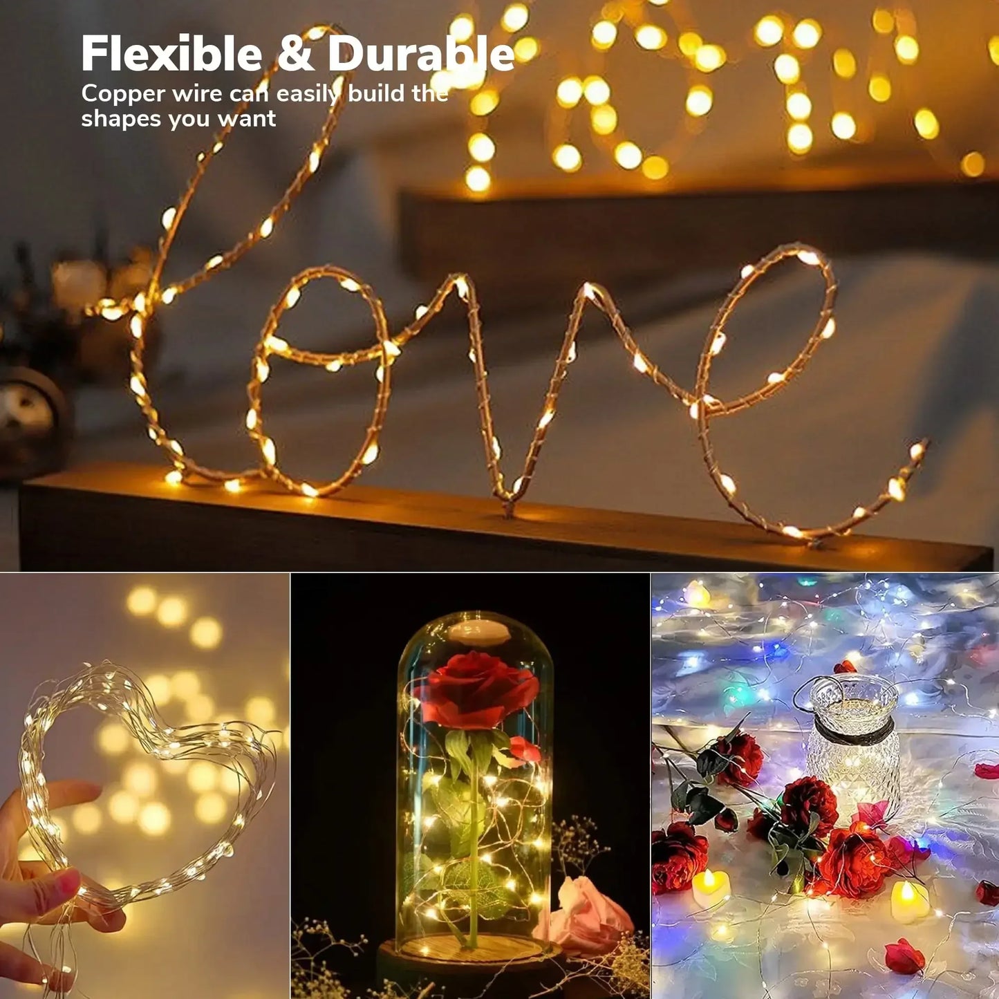 Waterproof Solar String Lights 66FT with 200 LEDs