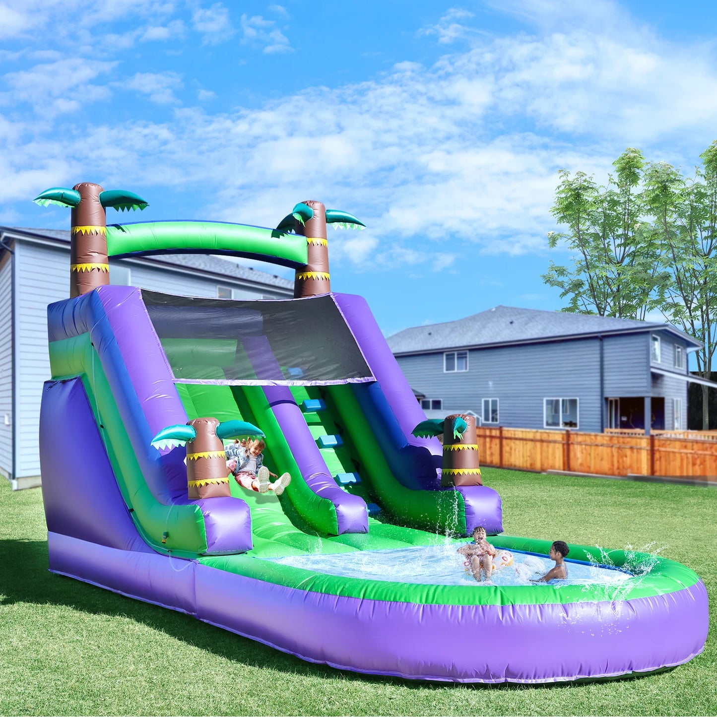 Children's Inflatable Water Slide for Backyard Fun