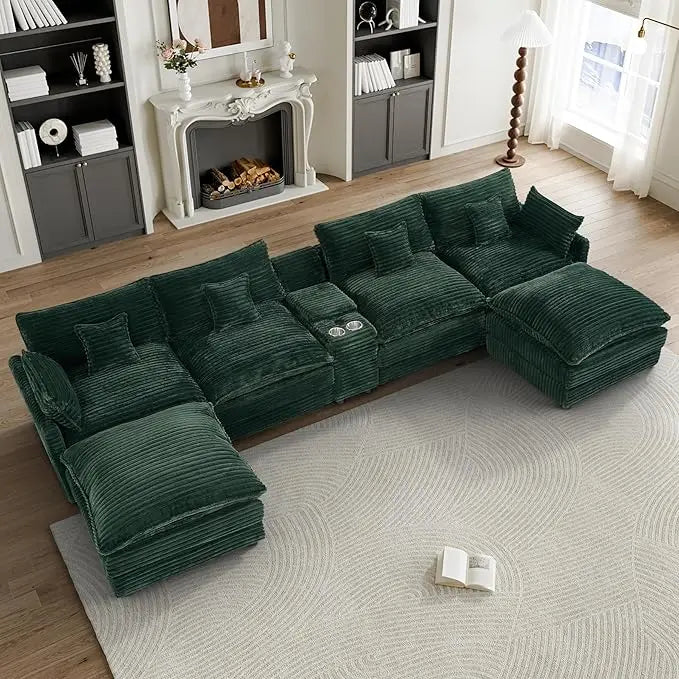 Cloud Couch Modular Gray Sectional With Chenille Comfort