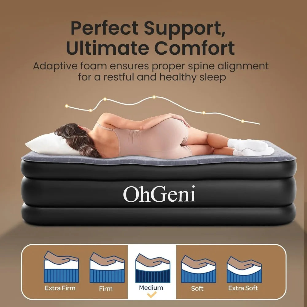 Air Mattress With Built In Pump For Quick Setup Comfort