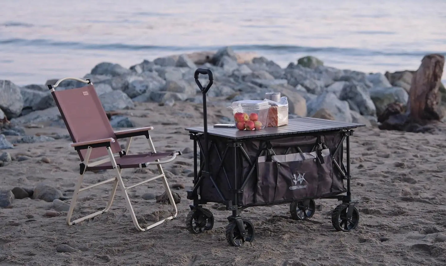 Heavy Duty Collapsible Utility Wagon for Outdoor Adventures
