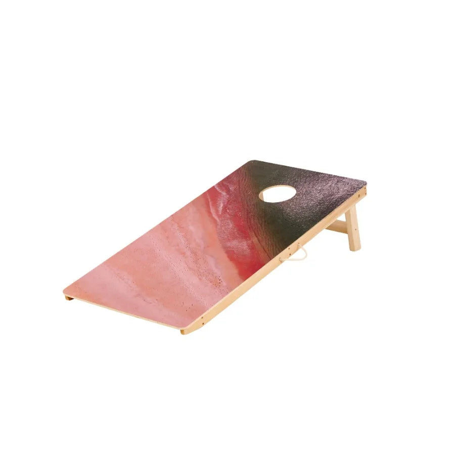 Large 4x2 FT Cornhole Board Set with 8 Bean Bags for Fun