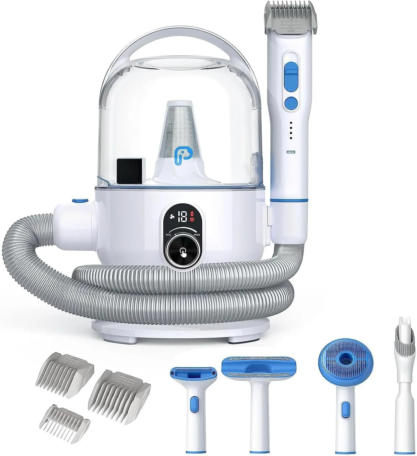 PetGroom Pro 5-in-1 Low Noise Grooming Vacuum Kit