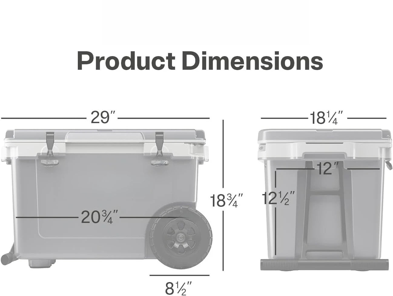 52 Quart Ultra Light Wheeled Cooler for Outdoor Adventures