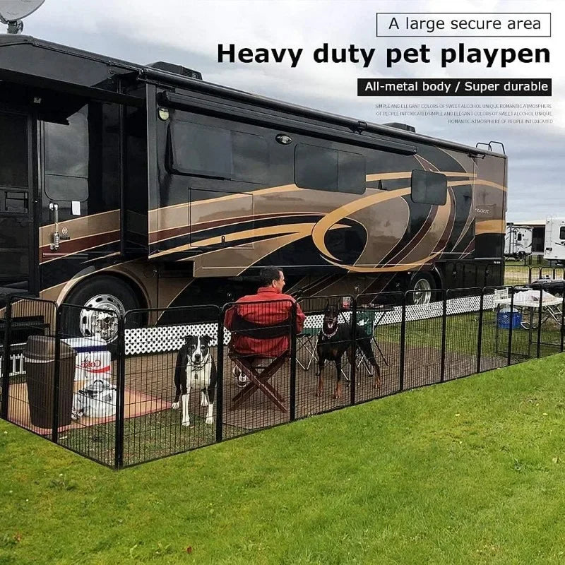 BestPet 40 Inch Dog Playpen 16 Panel Portable Fence