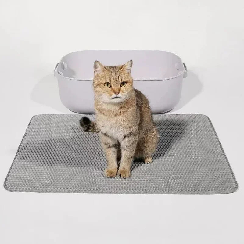 Waterproof Cat Litter Mat With Double Layer Nonslip