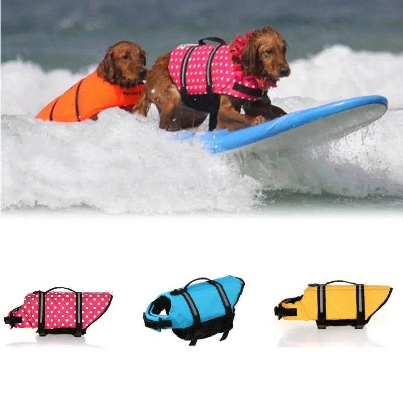 Ripstop Reflective Dog Life Jacket With Rescue Handle