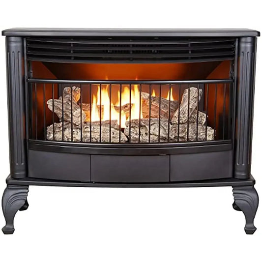 Ventless Dual Fuel Fireplace Heats Up To 1100 Sq Ft