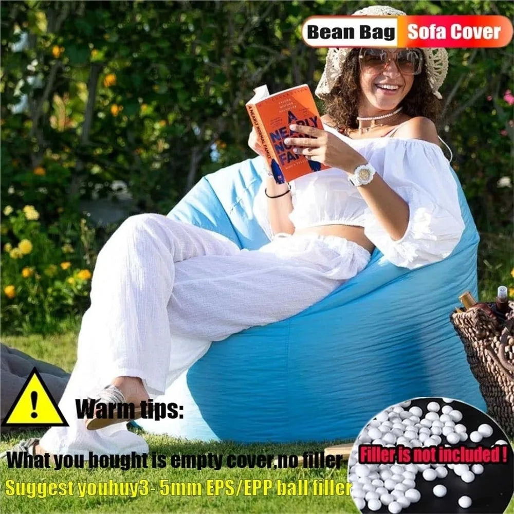 Outdoor Waterproof No Filler Bean Bag Chair For Patio