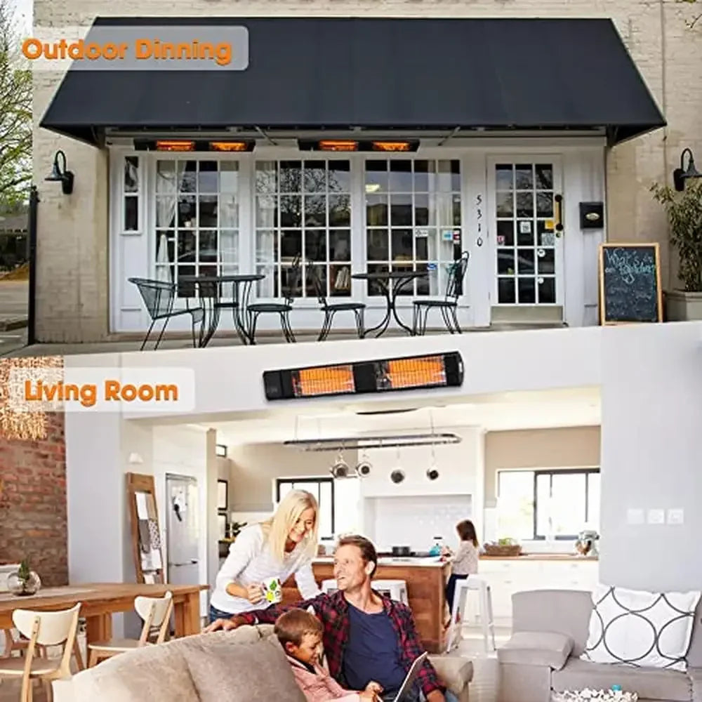 Infrared Patio Heater 3000W Carbon Fiber Instant Outdoor